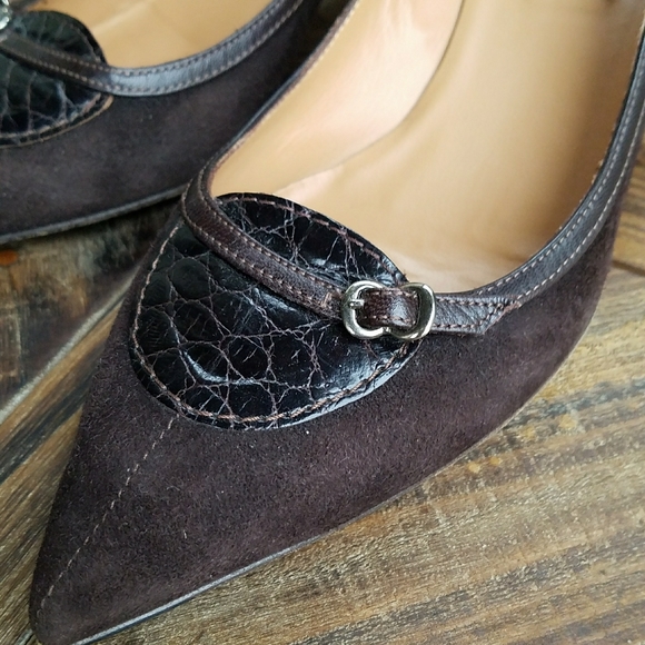 Furla mid stilleto heel pointed design shoes sz36 - Picture 5 of 8